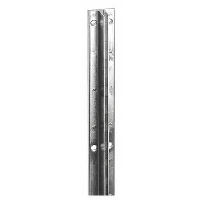 ECONOCO Single Slotted Standard: Single, 2 in Slot Spacing, 1 in Slot Lg - Recessed-Mount Slotted Standards