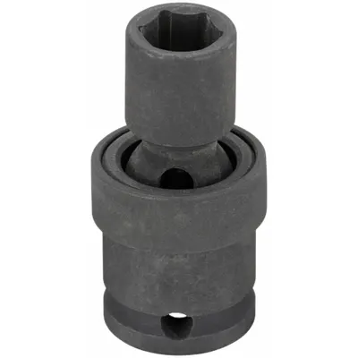 WESTWARD Impact Socket: 1/2 in Socket Size, 6-Point, Std, Black Phosphate, Not Tether Capable - 3/8" Drive SAE Flex Impact Sockets