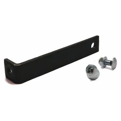 HUSKY RACK & WIRE Aisle Guard Offset Mounting Clip: 6 in x 6 in x 1 in, Steel - Hardware for Heavy-Duty Welded-Frame Wire Mesh Pallet Rack Back Guards