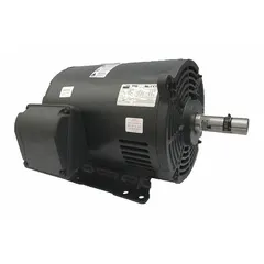 Open drip proof (ODP) enclosure for use in clean, dry environments. Rigid base mount provides stable installation. Suitable for continuous-duty applications such as pumps, fans, conveyors, and compressors.