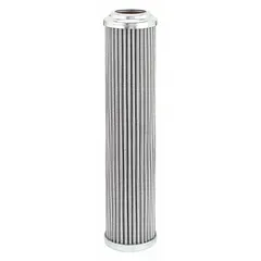 Fiberglass hydraulic cartridge filter element designed for hydraulic filtration systems. Removes contaminants from hydraulic fluid to protect pumps, valves, and actuators. Suitable for use in industrial machinery, mobile equipment, and power generation systems.