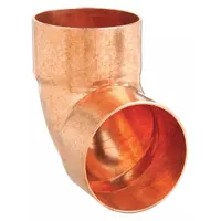 Wrot copper sweat fitting elbow with cup x FTG connections for 6-inch CTS copper tubing. Used to join two tubes at a 90-degree angle via soldered joints in plumbing, HVAC, and industrial piping systems