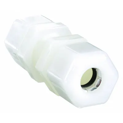 PARKER N8BU8 Nylon Compression Bulkhead Union, 1/2 in OD x 1/2 in OD - General Purpose Nylon Compression Fittings