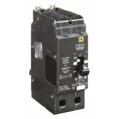 Bolt-on miniature circuit breaker rated 50 A, 2-pole, single phase, 277/480V AC with 18kA interrupting capacity at 277/480V AC. Part of the EDB & EGB Series, designed for overcurrent protection in commercial and industrial electrical panels. For use with Square D NF Panelboards.