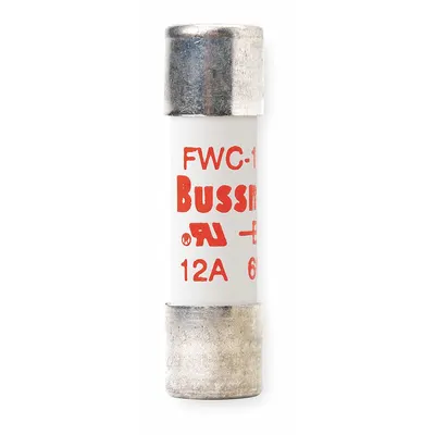BUSSMANN Semiconductor Fuse: FWC Series, Fast-Acting, 12 A, 600 V AC, 700 V DC DC Volt Rating - Fast-Acting Cylindrical Fuses