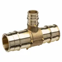 This ZURN expansion brass barbed tube fitting has a 1-1/2 in inside diameter and features a barbed x barbed x barbed connection type. It is designed for use with PEX tubing using the expansion connection method. Commonly applied in plumbing systems for branching or joining three pipes in potable water and hydronic heating installations