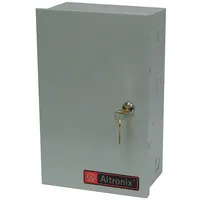 This power supply board with steel enclosure converts 115V AC input to 24V AC output at 7A. Suitable for powering low-voltage devices in access control, security, and industrial systems