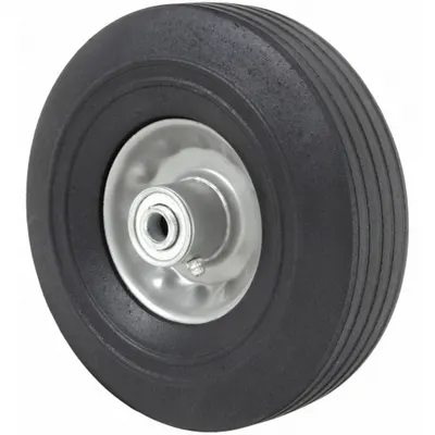 OEM Solid Wheel: 6 in Wheel Dia - Flat-Free Solid Rubber Wheels