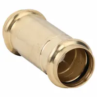 VIEGA PROPRESS Check Valve: Inline Valve Body, 1 1/2 in Pipe Size, Press x Press, Bronze, Press (MPN 79055)