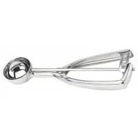 CRESTWARE Disher: 1.8 oz Capacity, Stainless Steel, NSF Certified, 3 1/2 in Bowl Dia, DSS24