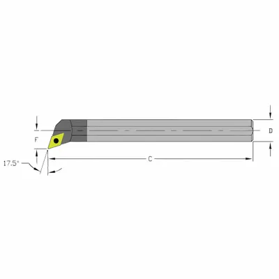 ULTRA-DEX USA Indexable Boring Bar: E10S SDQCR2 (MPN 920-000-283) - Indexable Boring Bars