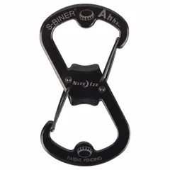Stainless steel key clip with black finish, featuring a 1 3/4 in overall width. Designed for organizing and securing keys, tools, or small gear on a belt or bag. Suitable for daily carry and general industrial use.