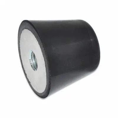 JW WINCO Buna-N Male x Non-Threaded Vibration-Isolating Mount, M8 Thread - Female x Non-Threaded Vibration-Isolating Mounts