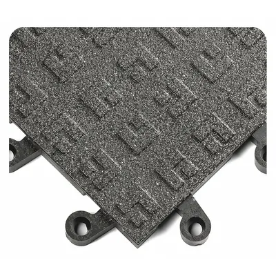 WEARWELL Interlocking Antifatigue Mat Tile: Interlocking Antifatigue Mat Tile, 18 in x 18 in - Wearwell ErgoDeck Interlocking Mat System