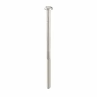 Tamper Resistant Screw: #10-24 Thread Size, 4 in Lg, Stainless Steel, Plain, Pan, Spanner, 25 PK (MPN 121227)