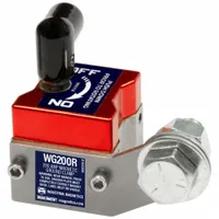 MAG-MATE Magnetic Welding Ground: 200 A, 6 AWG, 150 lb Max Pull, Steel (MPN WG200R)