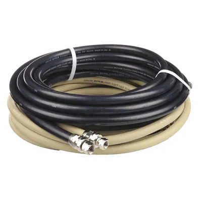 BINKS 6-438 Fluid Air Hose, 25 ft, 3/8 in ID, Nylon, Black/Red, NPS - Paint Sprayer Hoses