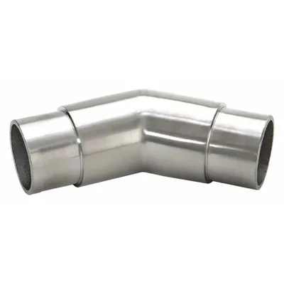 LAVI 316 135° Flush Elbow, 1 1/2 in Overall Dia, Stainless Steel, Silver - Mounting Components for Modular Handrail Systems