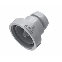 This threaded acetal cap is designed to seal unused ports on quick-disconnect tube fittings, preventing leaks and contamination in pneumatic or fluid systems. With a 38 mm pipe size and 1-1/2 in overall length, it is suitable for industrial machinery, instrumentation, and process control applications requiring a reliable, threaded cap