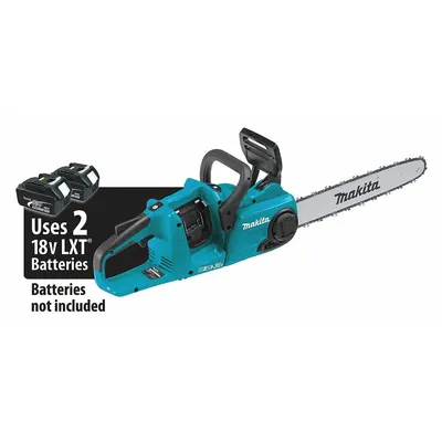 MAKITA 18V Battery-Powered Chainsaw, 16 in Bar, Rear Handle, XCU04Z - Battery-Powered Chainsaws