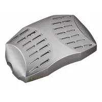 This filter cover is a component for Miller PAPR systems, designed for use with Mfr. No. 264573. It protects the particulate filter and vapor cartridge, ensuring clean airflow in environments requiring respiratory protection