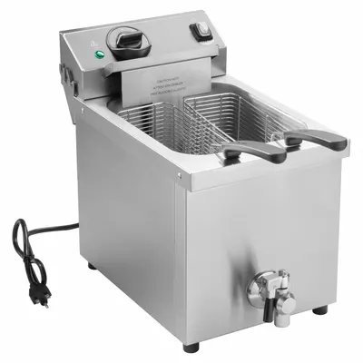 VOLLRATH Fryer: 1 Fry Pots, 15 lb Capacity, 20 5/8 in Overall Dp, 16 in Overall Ht - Electric Fryers