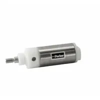 PARKER Round Air Cylinder: 2 in Bore, 4 in Stroke, Non-Repairable, Stainless Steel, Nose Mounting (MPN 2.00DSRDM04.00)