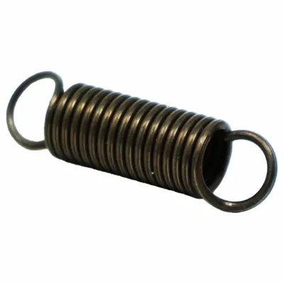 RAYMOND Extension Spring: Crossover Center Loop End, Brass, 1 3/64 in Free Lg, 0.04 in Wire Dia - Crossover Center Loop Extension Springs