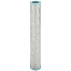 Cellulose particulate filter element with 1-micron rating for compressed air systems. Removes solid contaminants to protect downstream equipment in pneumatic circuits and process air lines.