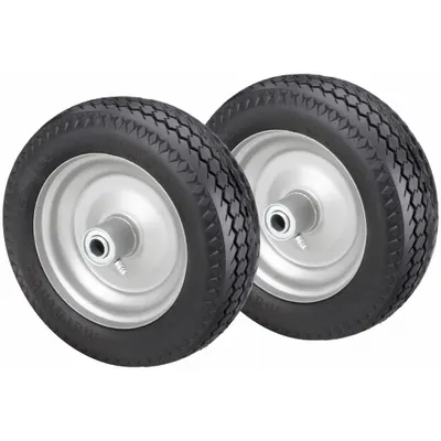 OEM Flat-Free Wheel: 10 in Wheel Dia - Flat-Free Polyurethane Foam Wheels