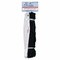 This badminton net features a nylon coated steel cable for strength and weather resistance. Side and bottom taping reinforces the edges for stability during play. Suitable for recreational and competitive use in gyms, schools, clubs, and backyard courts