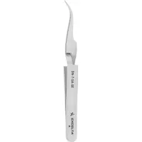 EXCELTA Tweezers: Stainless Steel, Point, Curved Tip (MPN DN-7-SA-SE)
