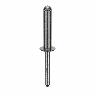 POP AVDEL Domed-Head Blind Rivet, 0.249" dia, 2 37/68" L, 100 PK - Domed-Head Blind Rivets