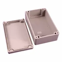 HAMMOND Enclosure: Polyester, 10 in x 6 in x 4 in, NEMA 4/4X, Solid Cover, Screw On (MPN 1590ZGRP162)