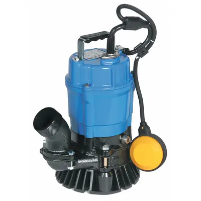 TSURUMI Plug-In Utility Pump: 1/2 hp, 1/4 in Max. Dia. Solids, Continuous Duty - Heavy-Duty Submersible Electric-Operated Dewatering Pumps