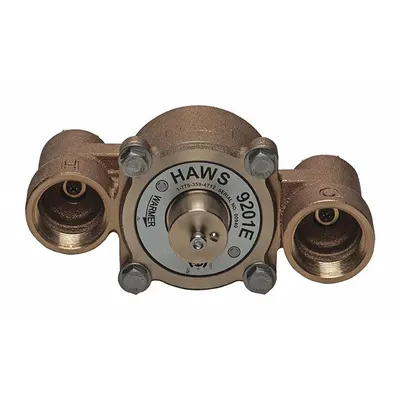 HAWS 9201E Thermostatic Mixing Valve, 1 1/4 in NPT x 1 1/4 in NPT - Thermostatic Mixing Valves
