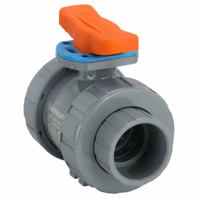 HAYWARD FLOW CONTROL Manual Two-Way Ball Valve: 2 in, CPVC, Straight - CPVC Ball Valves
