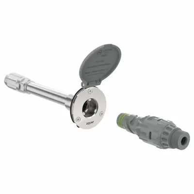 AQUOR WATER SYSTEMS Wall Hydrant: For 8 in Wall Thick, 9 3/4 in Overall Lg, Stainless Steel - Aquaor Water Systems Wall Hydrants