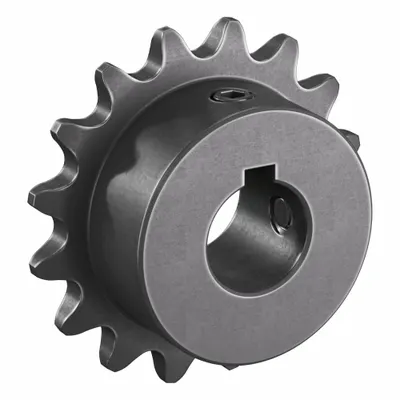 TSUBAKI Single Strand Sprocket: 35, For 3/8 in Chain Pitch, 5/8 in Bore Dia, 16 Teeth - Size 35 Fixed-Bore Roller Chain Sprockets