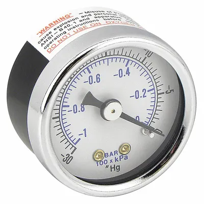 BALDWIN FILTERS VG1325 Vacuum Gauge for Hydraulic Filters - Hydraulic Filter Accessories