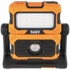 The Klein Tools 56417 is a portable jobsite work light that provides illumination in dark or confined areas such as electrical panels, crawl spaces, and construction sites. This tool-only unit requires a compatible battery and charger from the Klein Tools 20V system.