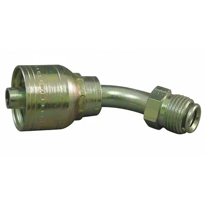 AEROQUIP 45° Elbow Crimp Hydraulic Hose Fitting - Aeroquip Crimp Hydraulic Hose Fittings with Inverted Flare Connection