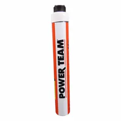 Single-acting hydraulic ram with 10 ton nominal capacity and 10 in nominal stroke length. Designed for repetitive high-cycle operations in lifting, pressing, and positioning tasks within industrial maintenance and manufacturing environments.