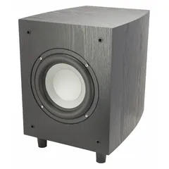 The PHASETECH POWER-FL8 is a compact subwoofer designed for low-frequency audio reproduction in commercial sound systems. With an overall width of 11 1/2 inches and height of 15 1/2 inches, it supports flexible installation in venues requiring deep bass reinforcement.