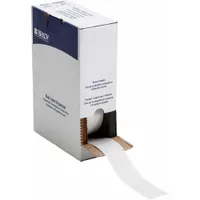 Wraparound Label: 6 in x 1 1/2 in, 1 1/2 in, Vinyl, White (Matte), For 0.64 in to 1.43 in Wire Dia (MPN BM-34-427)
