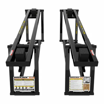 QUICKJACK Portable Car Lift: 8,000 lb Load Capacity, 24 1/2 in Max Lift Ht, 3 1/2 in Min Lift Ht - Portable Scissor Lifts