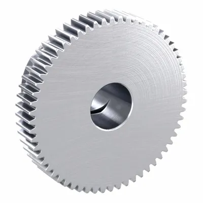 KHK GEARS F-Loc Spur Gear: Module m 0.5, 60 Teeth, 8 mm Bore Dia, Stainless Steel - Metric Spur Gears with Locking Hub