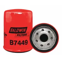 Spin-on oil filter with M22-1.50 thread size and 4 1/8 in overall height. Features cellulose media and a 20 psid bypass valve. Interchanges with FleetGuard LF17531. Suitable for engine oil filtration in vehicles