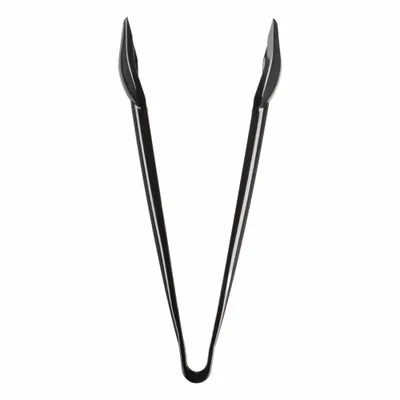 CARLISLE Serving Tongs, 9 in, Black Plastic, NSF Certified, Dishwasher Safe