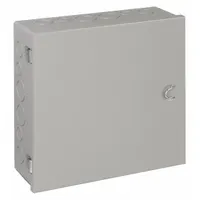 WIEGMANN Enclosure: Steel, 12 in x 12 in x 4 in, NEMA 1, Solid Cover, Hinged, Included, Painted (MPN A121204)